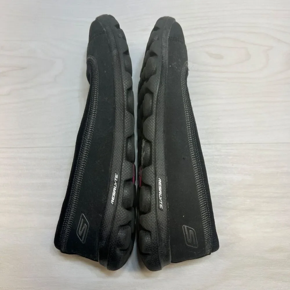 Women's Skechers On the Go Size 6 13655‎ Black Ballet Flats Shoes